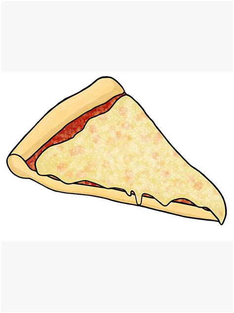 "Cheese Pizza Slice (Right-Facing)" Art Board Print for Sale by ...