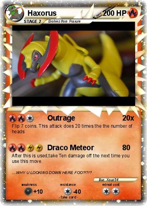 Haxorus Card by ShinySnivy on DeviantArt