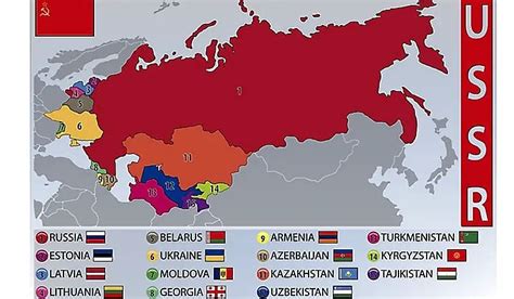 Former Soviet Union (USSR): What Happened to the 15 Republics Today ...