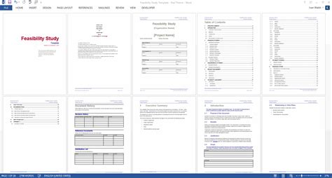 Feasibility Study Templates (MS Word) – Templates, Forms, Checklists ...