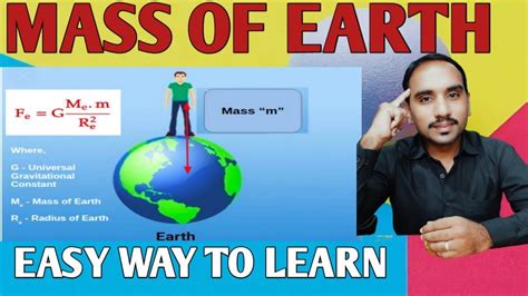 Mass of earth - Formula of mass Earth - derivation of mass of earth ...