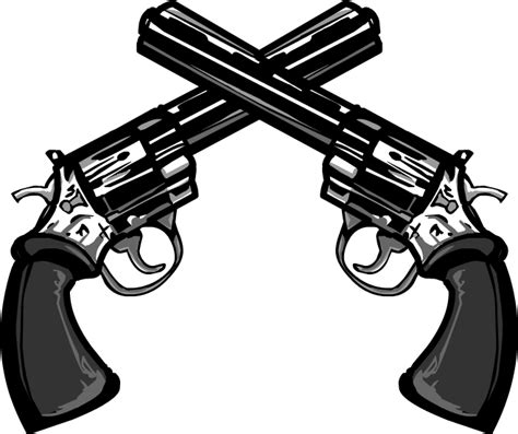 Pistol clipart double pistol, Pistol double pistol Transparent FREE for ...