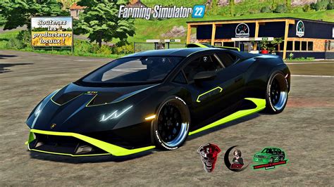 Lamborghini Huracan STO v1.0 FS22 Mod | Farming Simulator 22 Mod