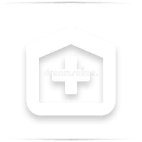 Hospital Design Over White Background Illustration Stock Illustration ...