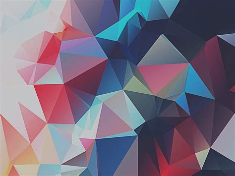 HD wallpaper: multicolored geometric-themed abstract wallpaper, low ...