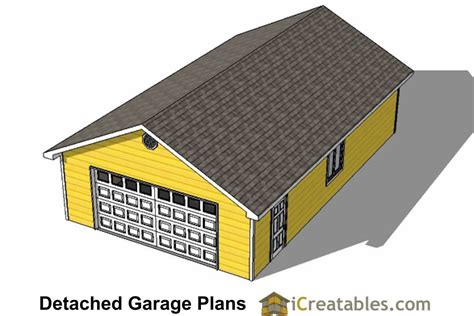 24x40 Garage Plans | 24x40 Detached Garage Plans | Garage plans ...