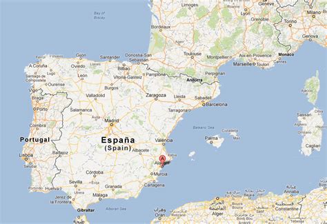 Alicante Map - Spain