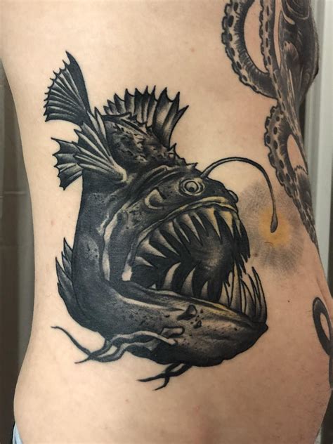 Angler Fish mastered by Mitchell Kohrmann Gold Room tattoo Columbus OH ...