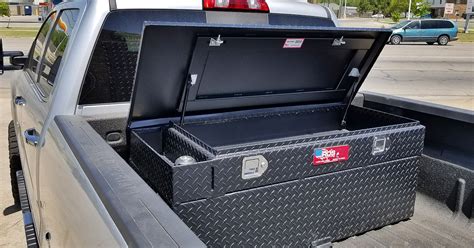 RDS 91 Gallon Auxiliary Fuel Tank Toolbox Combo Black Aluminum Model ...