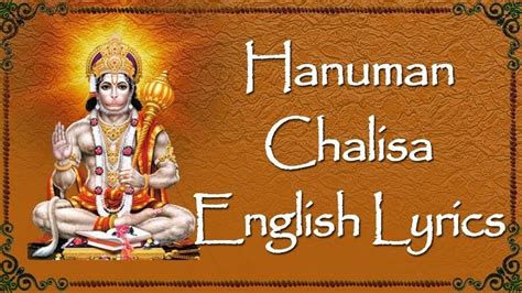 Hanuman Chalisa Lyrics in English - Meaning Explained