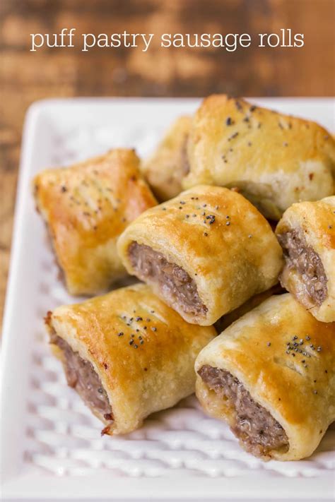 Puff Pastry Sausage Rolls Recipe (+VIDEO) | Lil' Luna