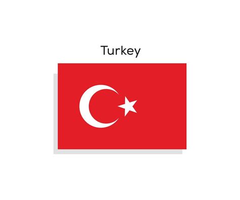 Turquía bandera icono. bandera Turquía ilustración. nacional turco ...