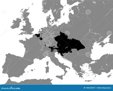 Map of Habsburg Monarchy 1714 Stock Vector - Illustration of hungary ...