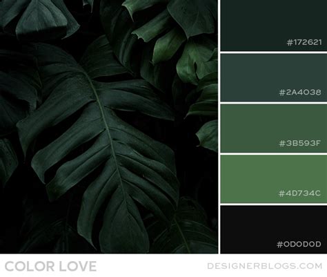 Color Love | Dark Greens - Designer Blogs