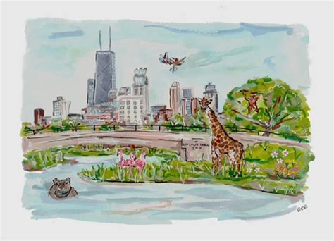 Lincoln Park Zoo - Buy Art Prints Online | Chicago Gift Shop