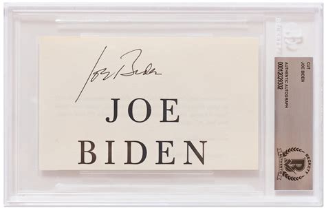 Lot Detail - Joe Biden Signature -- Slabbed by Beckett