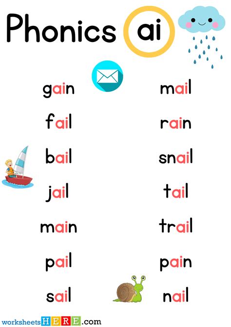 Phonics Ai Sounds Worksheets Activities For Kids – NBKomputer