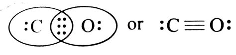 Write the Lewis dot structure of CO molecule