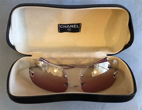 CHANEL Sunglasses CC Aviators Rimless - Chelsea Vintage Couture