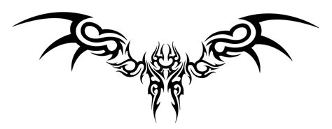 Tribal Wings Tattoo On Back