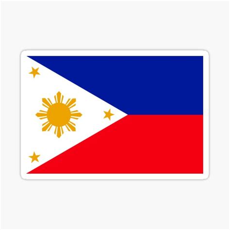 "Philippine Flag" Sticker for Sale by kayve | Redbubble