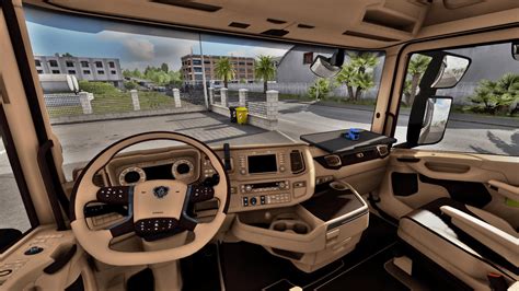 Scania Next Gen Beige - Brown Interior [1.39.x] - ETS2 mods | Euro ...