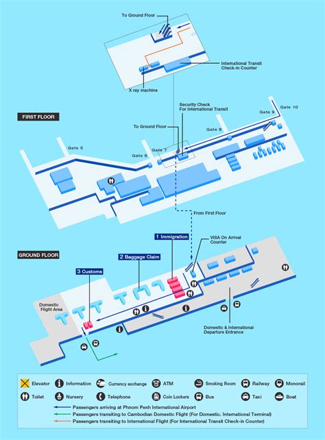 Phnom Penh Airport Map - Map Of Campus