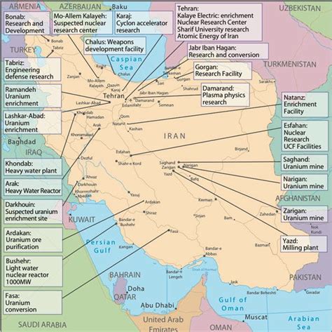 MAP OF THE DAY: The Iranian Nuclear Sites That Will Never Get Shut Down ...