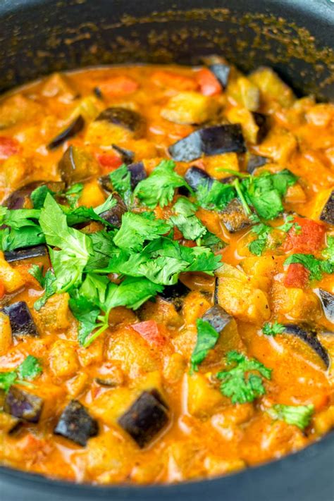 Eggplant Curry Recipe [vegetarian] - Contentedness Cooking