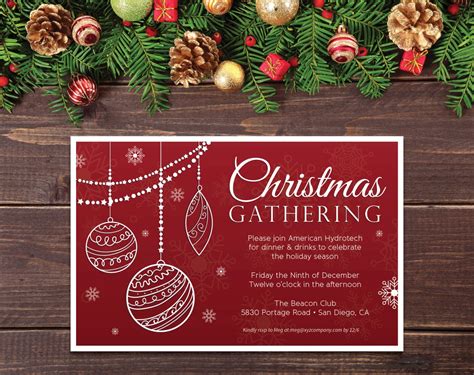 4.25 x 5.5 PRINTABLE Office Christmas Party | Etsy