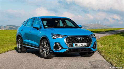 Audi Q3 Sportback | 2020MY (Color: Turbo Blue) | Front Three-Quarter