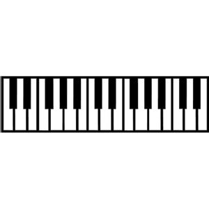 Silhouette Design Store - View Design #10541: piano keys