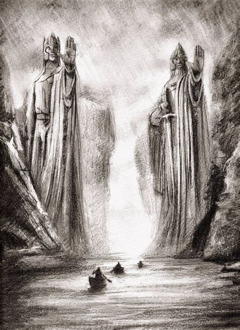 Gates of argonath drawing | Lord of the rings tattoo, Lord of the rings ...