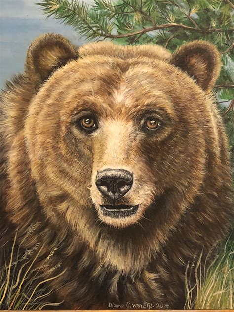 Pin by Janice Walker on Acrylic Painting | Brown bear, Bear, Animals