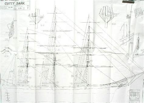 Cutty Sark Model Ship Plans - Mantua (MA958)