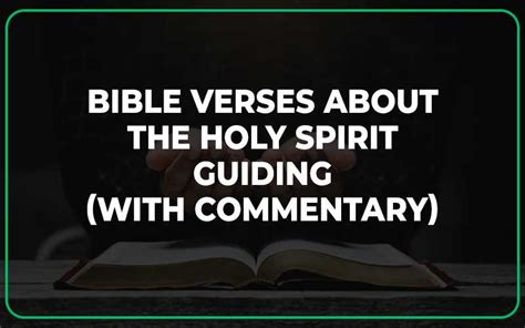 25 Bible Verses About The Holy Spirit Guiding (With Commentary ...