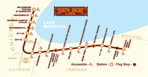 South Shore Line Train Station Map - Woodland Village RV Park