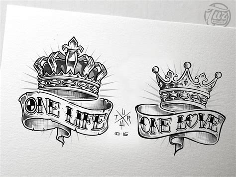 One Love Tattoo Designs