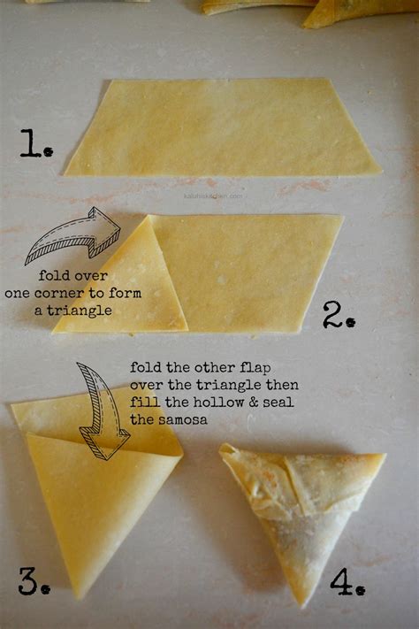 How to fold a samosa pastry_how to make a samosa_how to make samosas ...