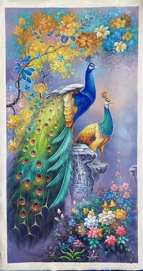 Peacock Painting - Cheapwallarts.com | Peacock wall art, Peacock ...