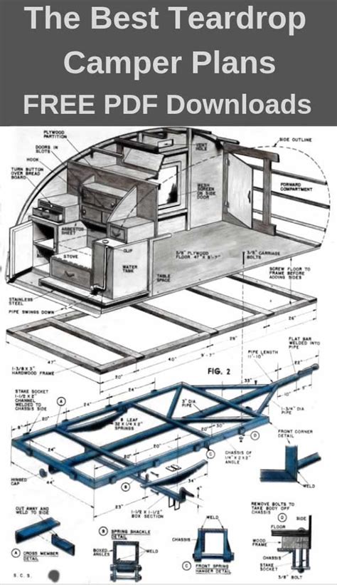 Teardrop Camper Plans – 11 Free DIY Trailer Designs (PDF Downloads ...