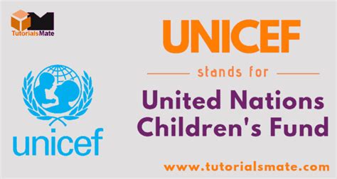 UNICEF Full Form: What does UNICEF stand for? - TutorialsMate