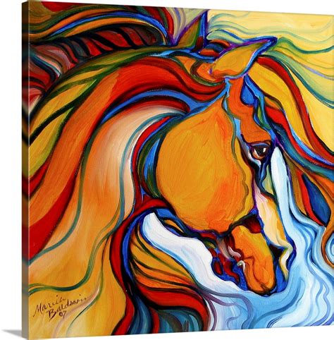 Southwest Abstract Horse Wall Art, Canvas Prints, Framed Prints, Wall ...