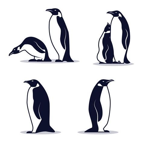 Penguin in silhouette 32181005 Vector Art at Vecteezy