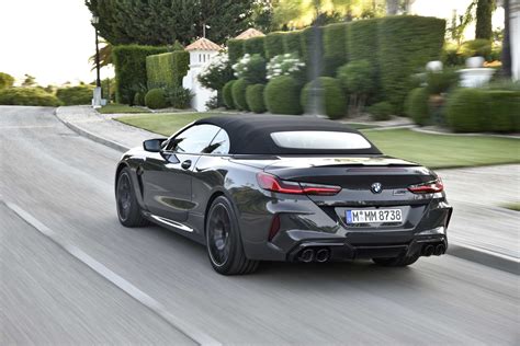 The new BMW M8 Competition Convertible in colour Brands Hatch Grey and ...