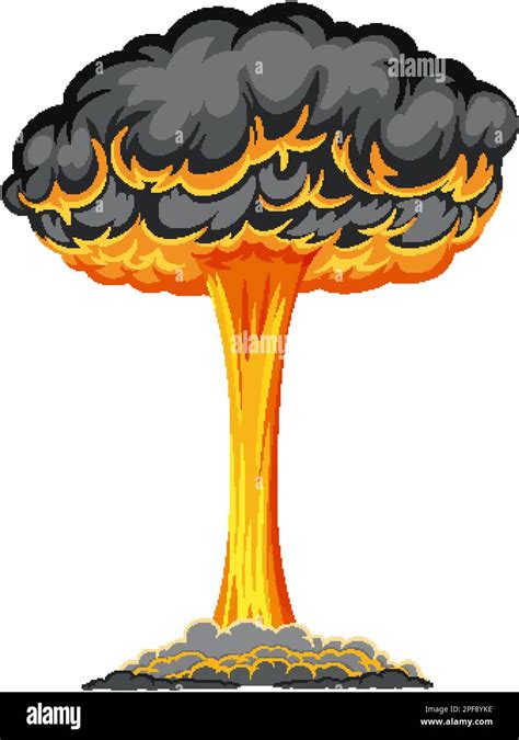 Atomic bomb mushroom cloud illustration Stock Vector Image & Art - Alamy