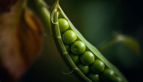 Premium AI Image | Peas in a green pod