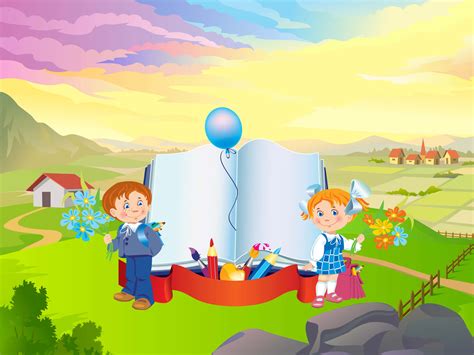 Download Smiling happy kids enjoying fun outdoor activities ...