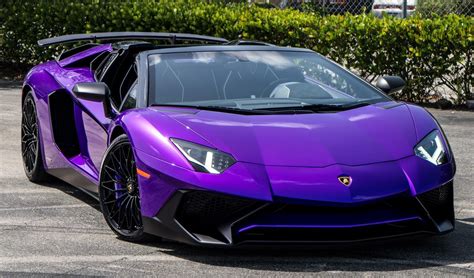 Lamborghini Ad Personam Builds Purple Aventador SV Roadster