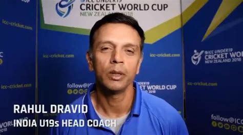 ICC U19 World Cup: Rahul Dravid has a message for Indian fans, watch ...